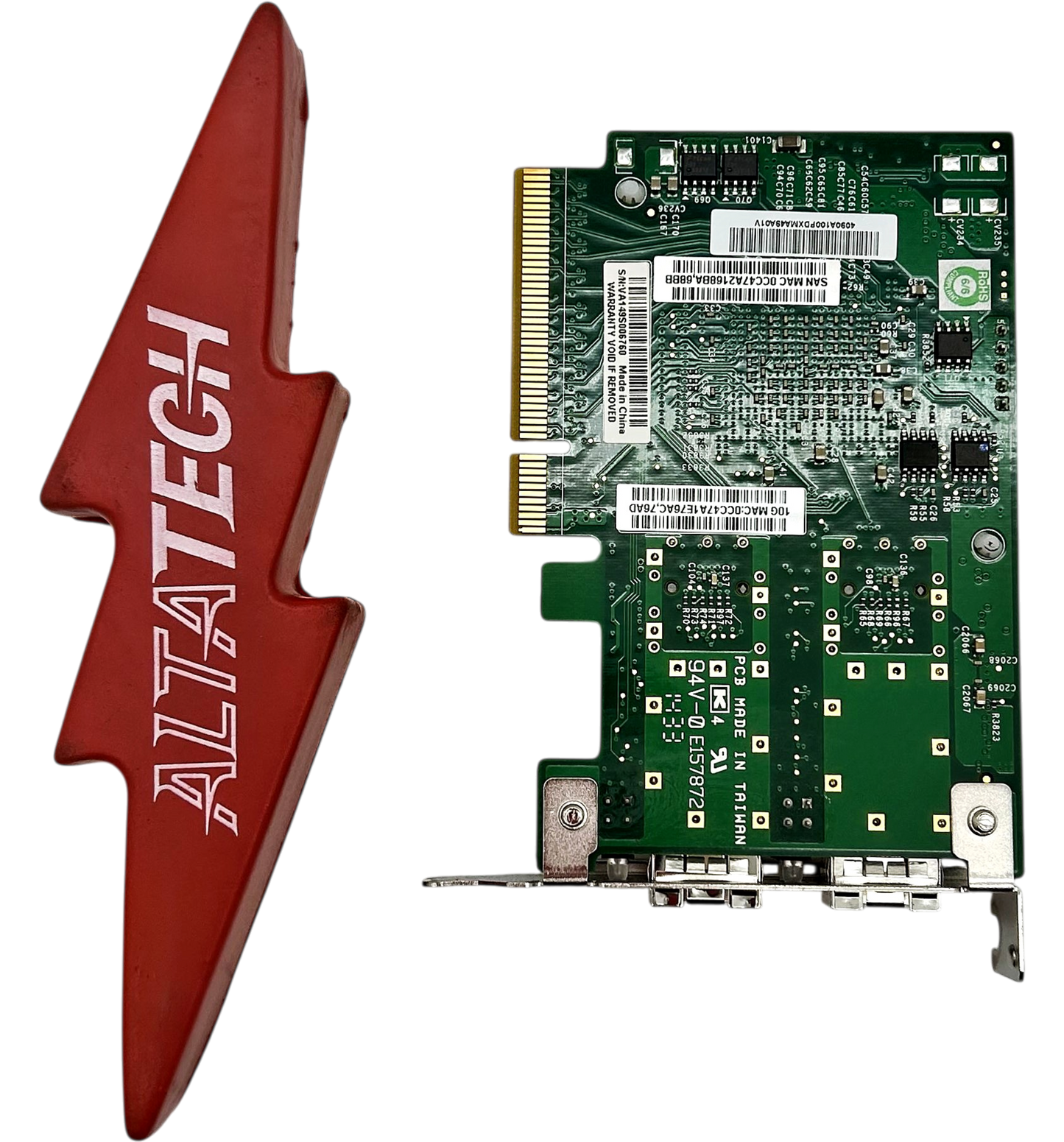 SuperMicro AOC-STGN-I2SF Supermicro -AOC-STGN-I2SF- PCIe 2.0 x8 10GbE SFP+ NC-SI, Used