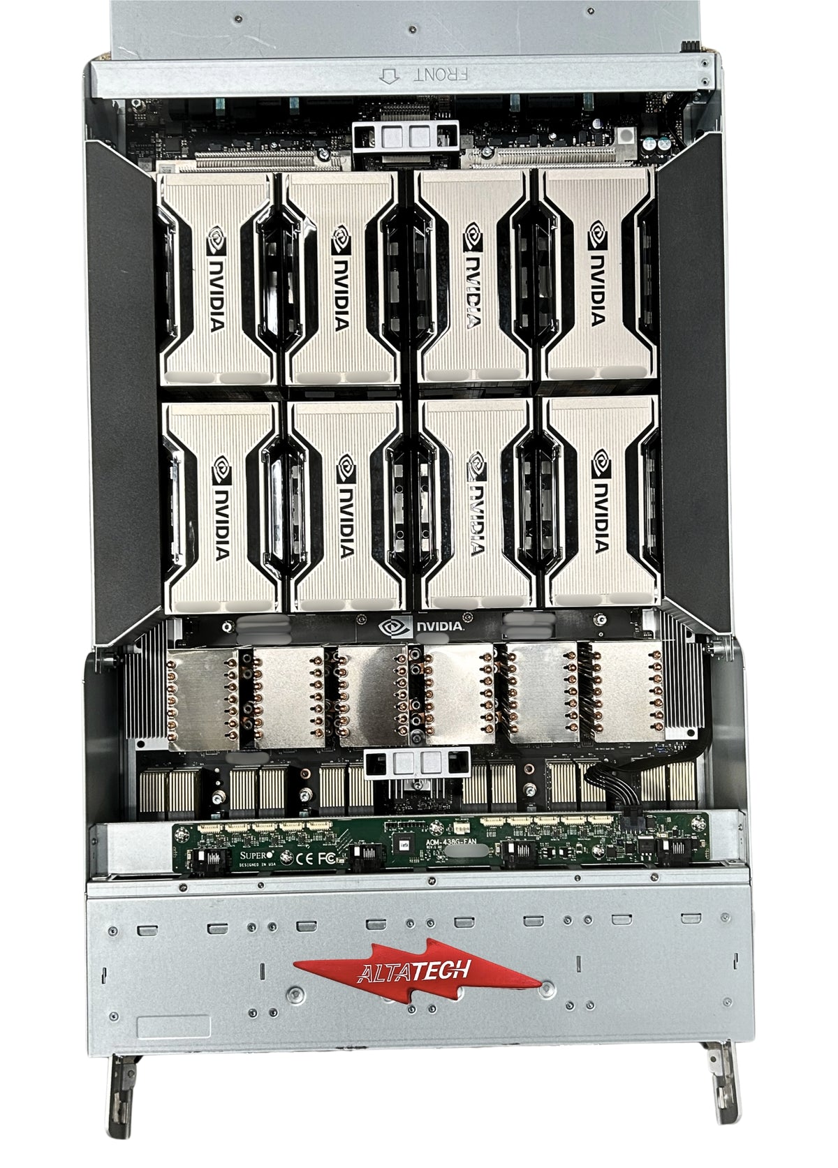 SuperMicro AS-4124GO-NART Includes: 8x A100 80GB SXM4 699-2G506-0212-320, 32x 64GB PC4-25600R DDR4-3200 2RX4 DIMMS / 2x AMD EPYC 7763 64 Core Processors 4x 2200W PSU, 2x 3384TB PM9A3 NVMe Gen 4 SSD, Rail Kit, Used