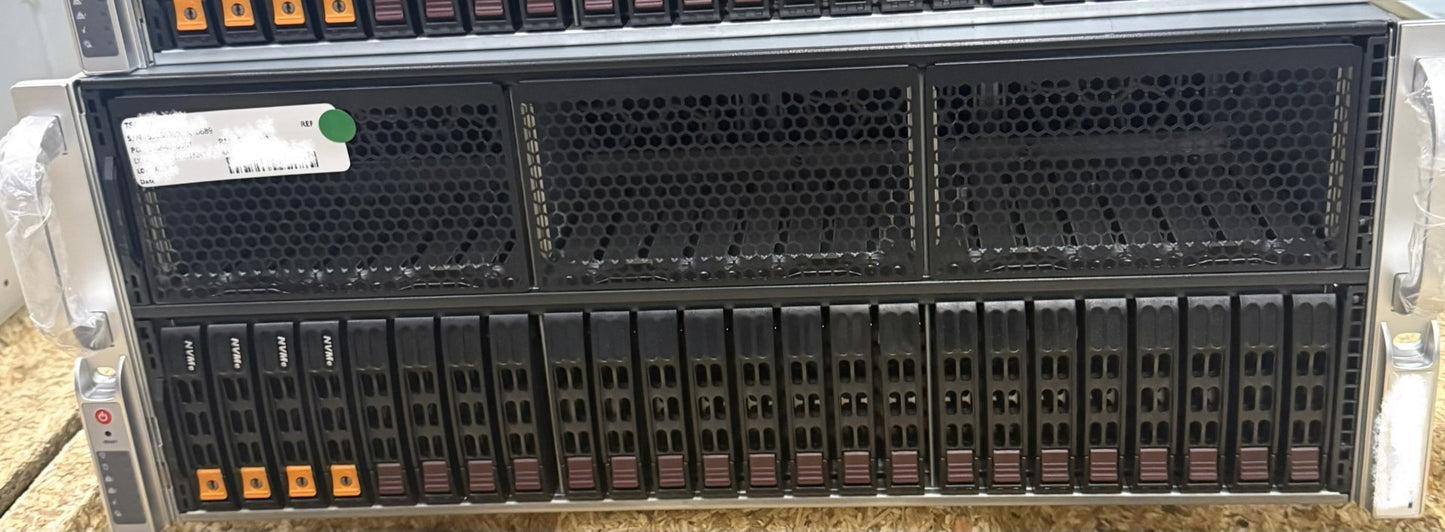 SuperMicro AS-4125GS-TNRT 2X EPYC 64C/ 1TB DDR5 / 8X Nvidia A100 80GB NVL PCIe, Used