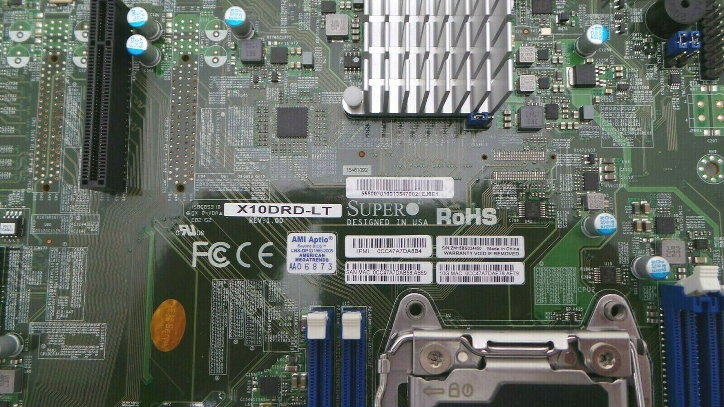 SuperMicro MBD-X10DRD-LT X10DRD-LT Dual Socket System Board, Used