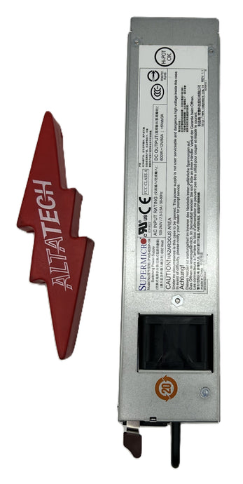 SuperMicro PWS-608P-1R 600W POWER SUPPLY 1U REDUNDANT, Used