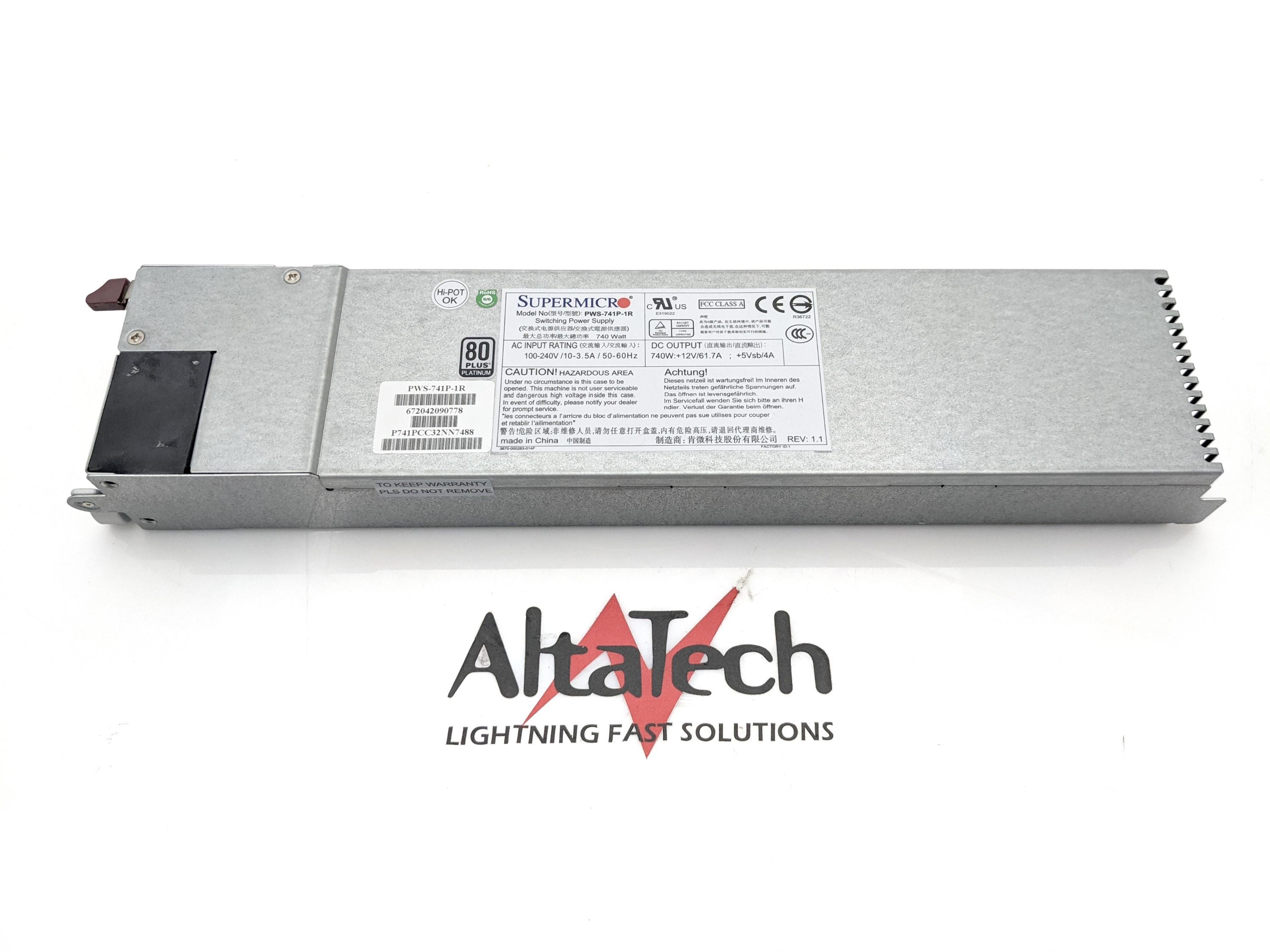 Supermicro 740W Hot-Swap 80+ Platinum Power Supply PWS-741P-