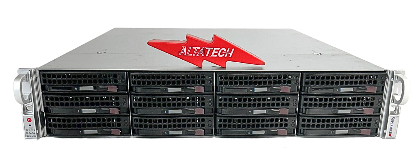 SuperMicro SSG-6029P-E1CR12H 2U 12x3.5 and 2x2.5 Barebones Server CTO, Used