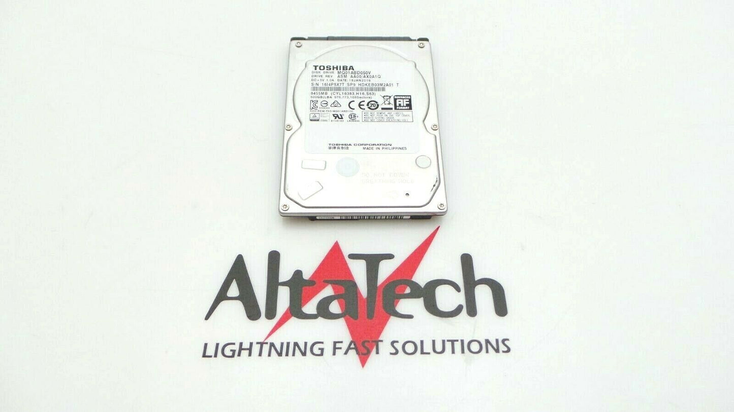 Toshiba MQ01ABD050V 500GB 5.4K RPM 2.5" SATA Hard Disk Drive, Used