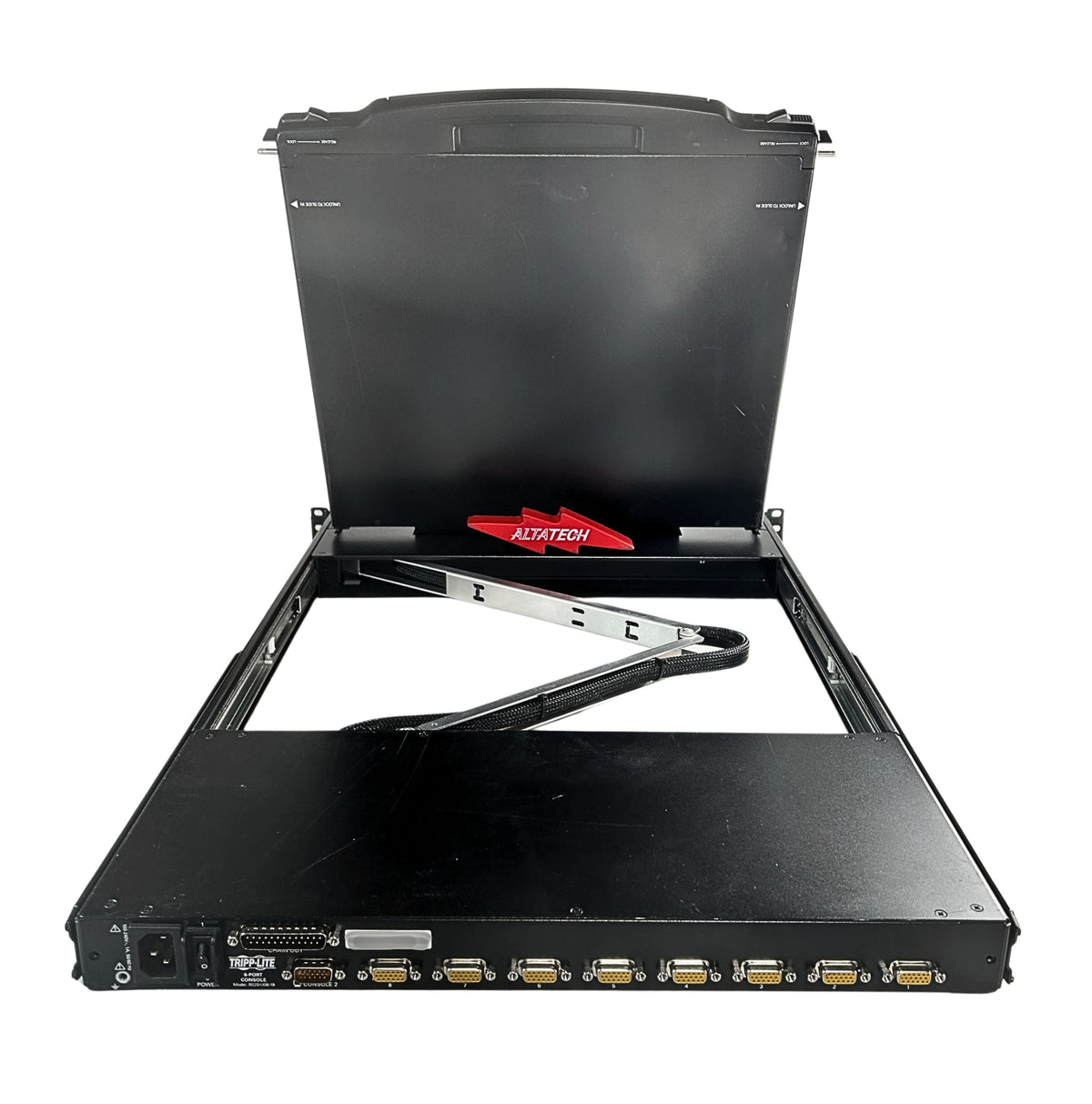 Tripp Lite B020-U08-19 8-Port KVM With Keyboard & 19 Inch LCD, Used