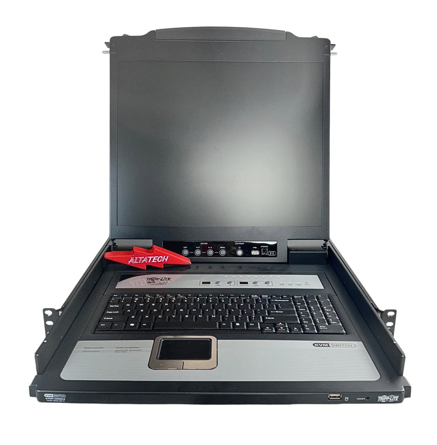 Tripp Lite B020-U08-19 8-Port KVM With Keyboard & 19 Inch LCD, Used