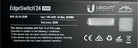 UBIQUITI ES-24-250W UBIQUITI Managed PoE+ Gigabit Switches with SFP 24 Port 250w, Used