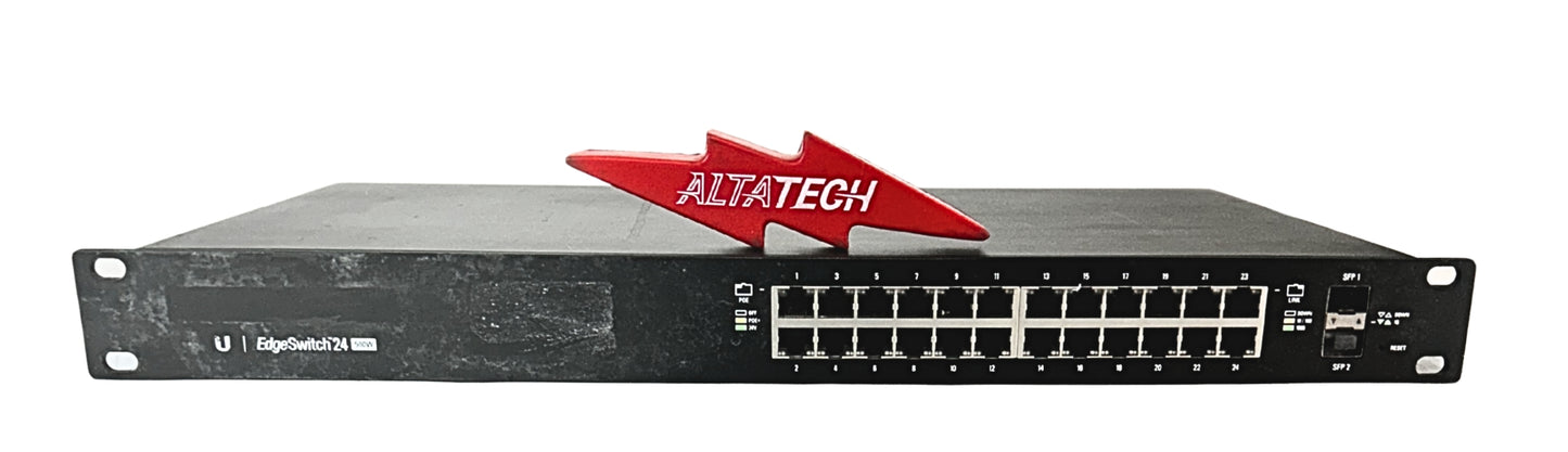 Ubiquiti ES-24-500W EdgeSwitch 500W 24-Port PoE Gigabit Ethernet Managed Switch, Used