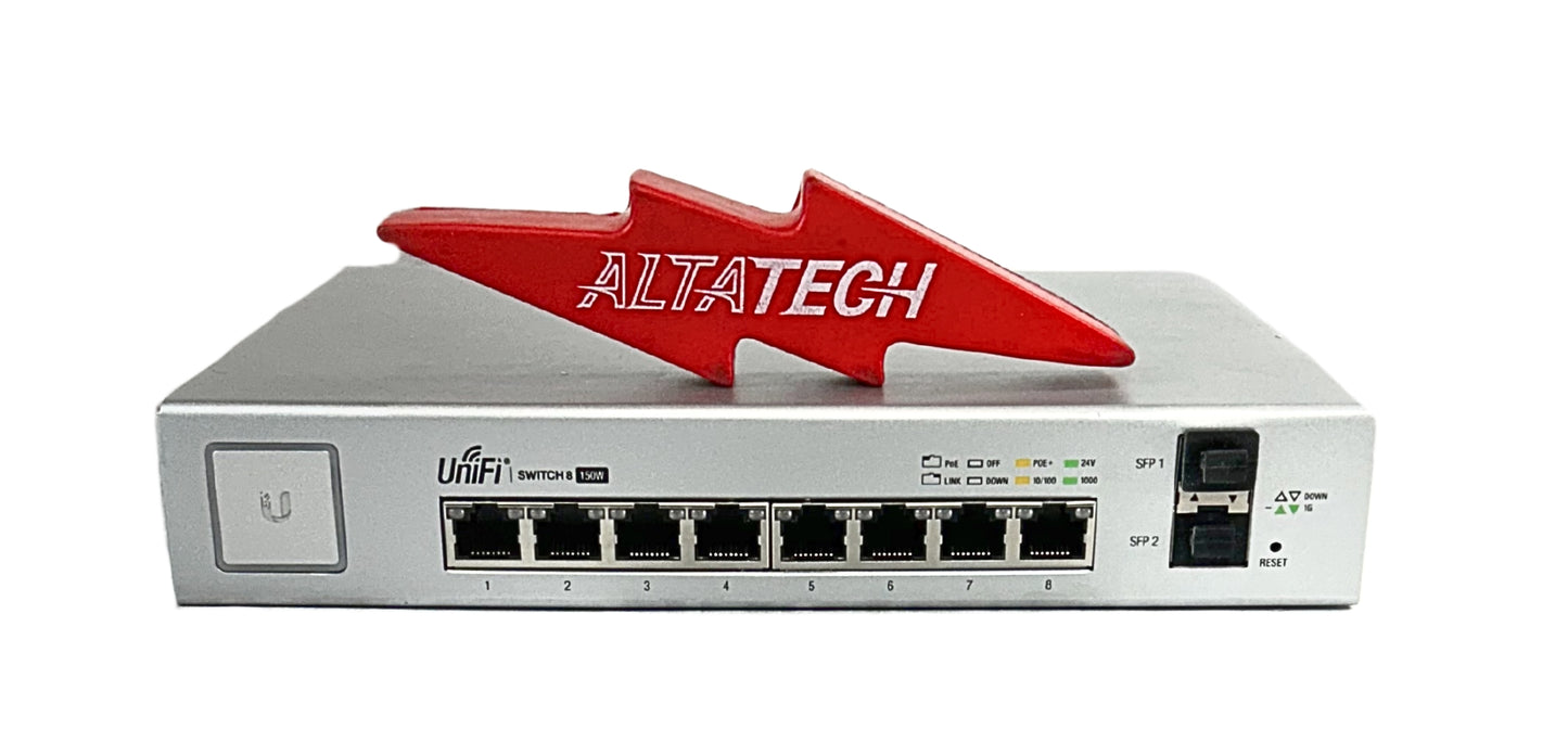Ubiquiti US-8-150W US 8-Port 150W PoE+ Managed Network Switch, Used