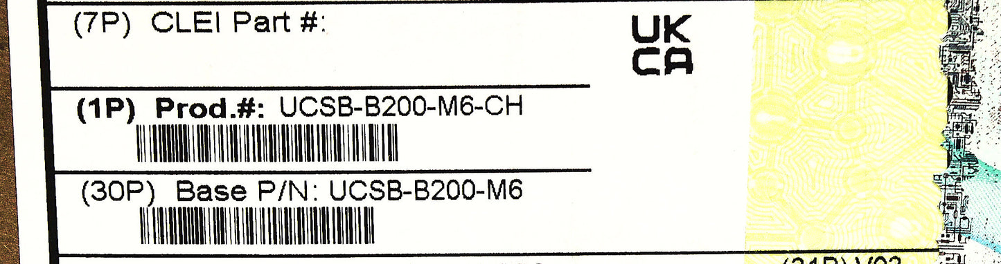 UCS UCSB-B200-M6_NEW UCSB B200 M6 CTO BLADE, New Sealed