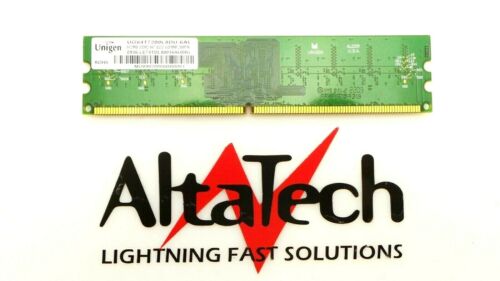 Unigen UG64T7200L8DU-6AL UG64T7200L8DU-6AL 512MB DDR2 667MHz ECC UDIMM 240-Pin RAM Memory, Used