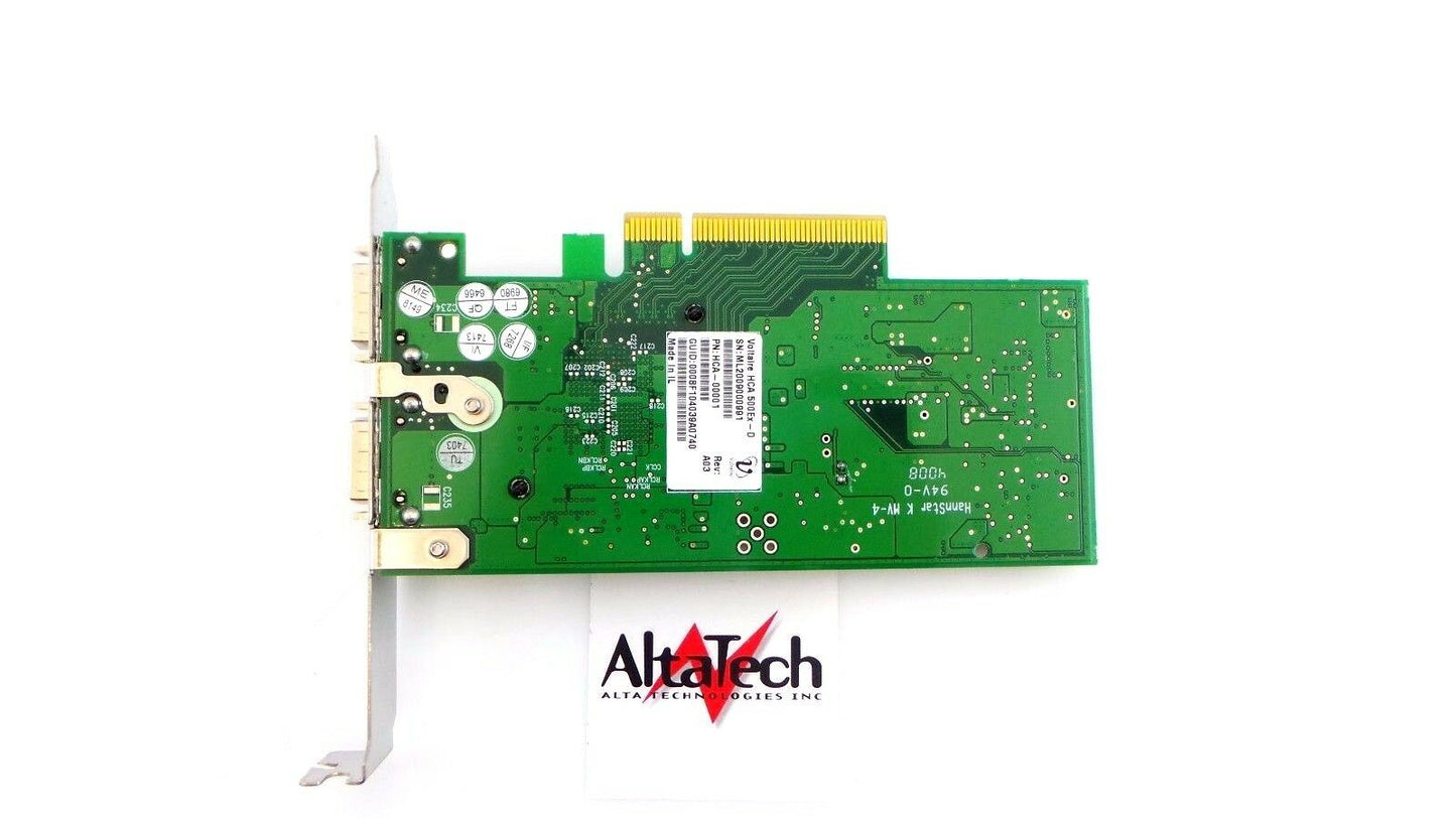Voltaire HCA-00001 500EX Dual Port Infiniband 10G Host Channel Adapter, Used