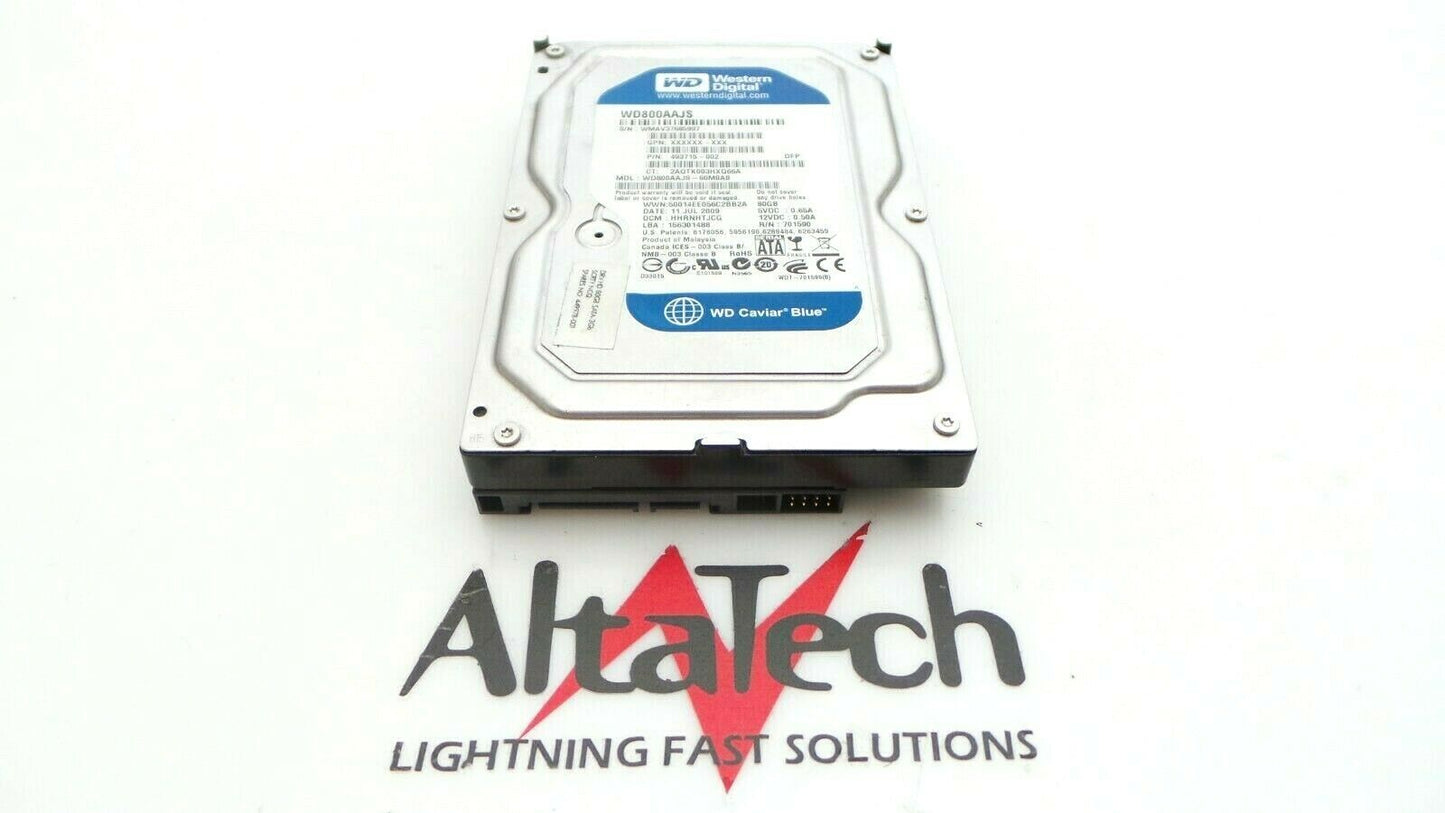 Western Digital 449978-001 80GB 7.2K SATA 3.5" Hard Disk Drive, Used