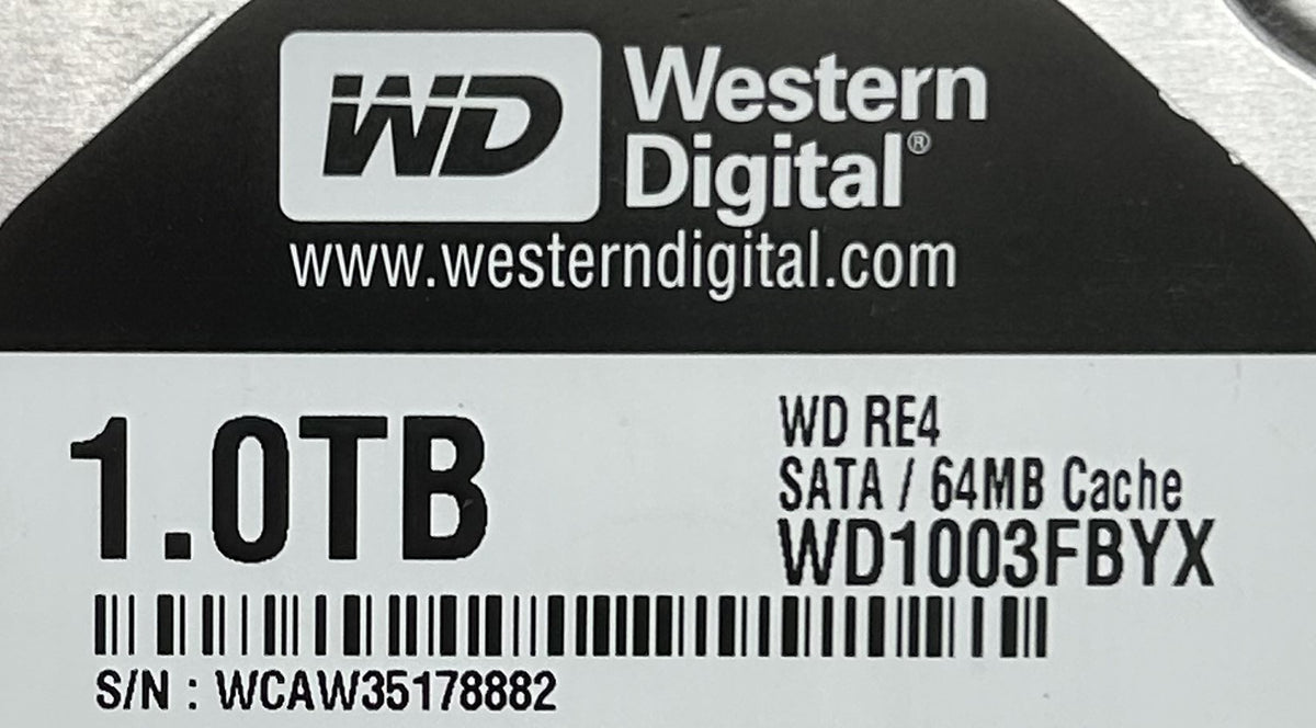 Western Digital WD1003FBYX 1TB 7.2K SATA 3.5 3G EP, Used