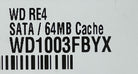 Western Digital WD1003FBYX 1TB 7.2K SATA 3.5 3G EP, Used