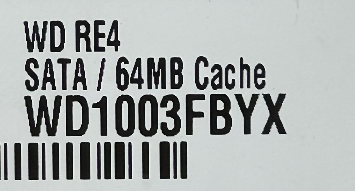 Western Digital WD1003FBYX 1TB 7.2K SATA 3.5 3G EP, Used