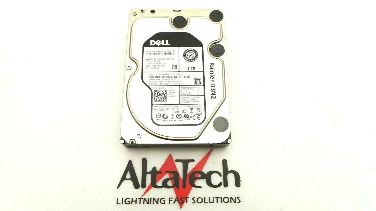 Western Digital WD1004FBYZ-18YCBB0 Dell 1F0DG 1TB 7.2K SATA 3.5" 6G EP HDD Western Digital WD1004FBYZ-18YCBB0 Hard Drive, Used