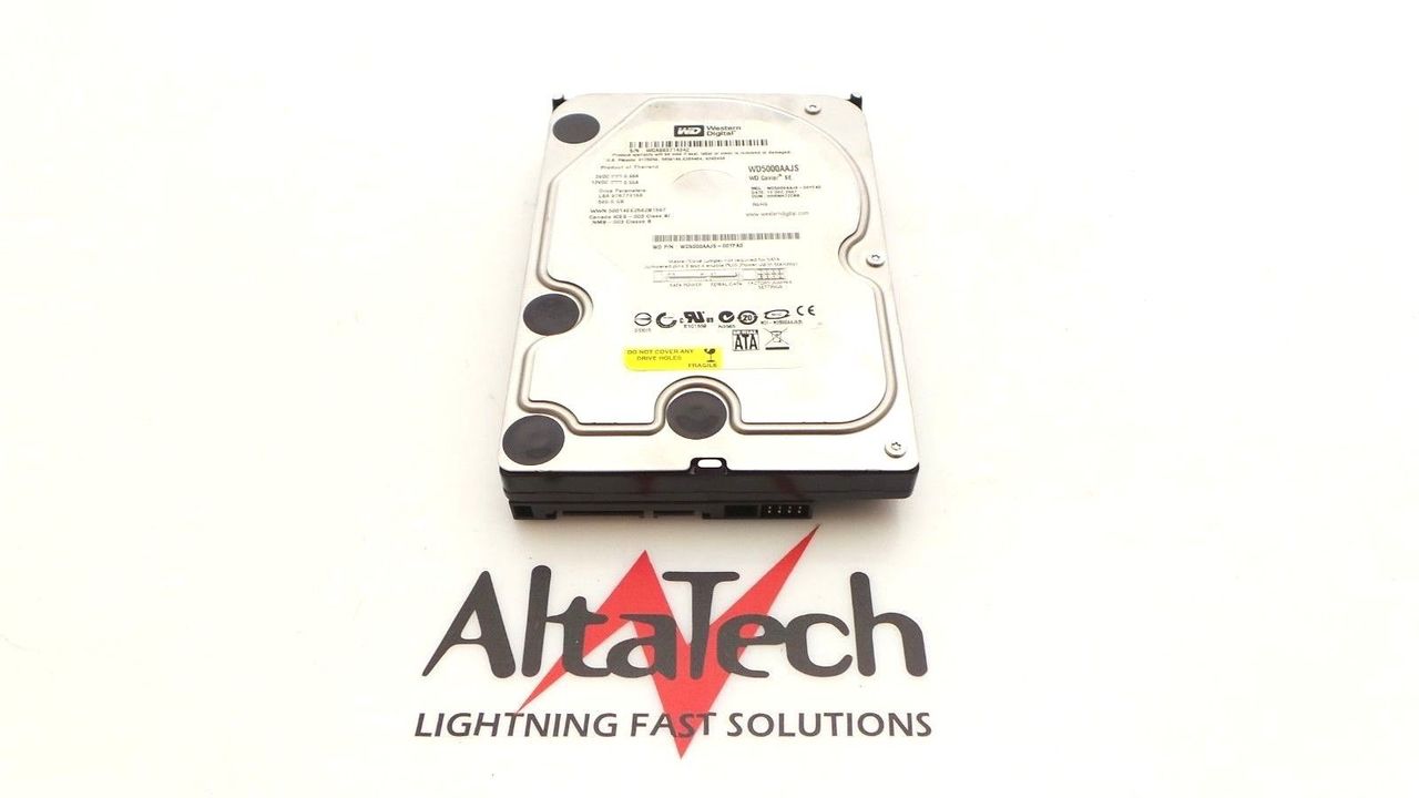 Western Digital WD5000AAJS-00YFA0 500GB 7.2K SATA 3.5" Hard Drive, Used