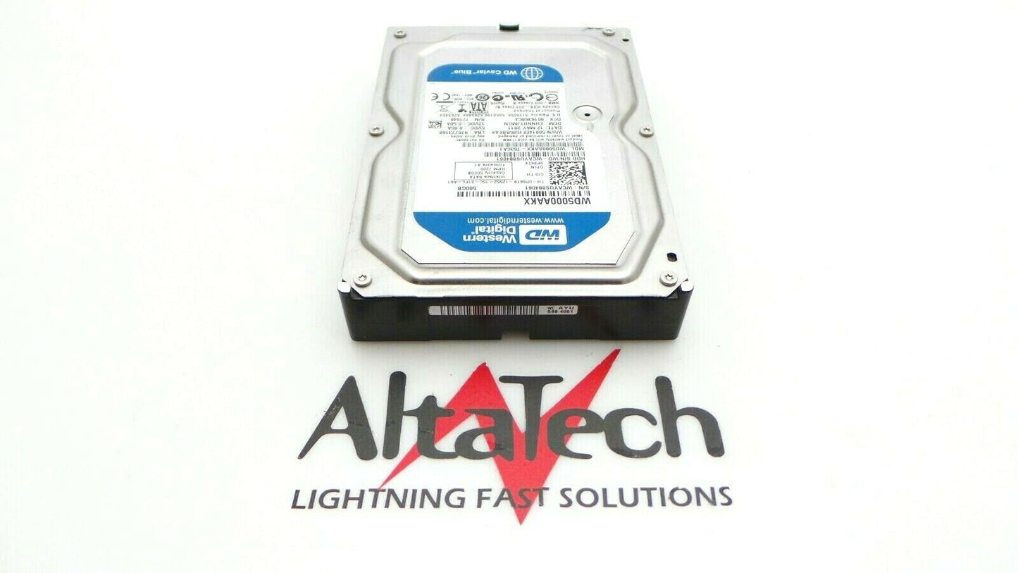 Western Digital WD5000AAKX-753CA1 Western Digital WD5000AAKX 500GB 7.2K SATA 3.5" 6G HDD Dell P86T9 Hard Drive, Used