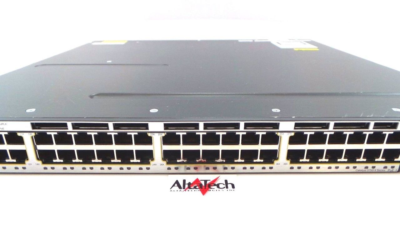 Cisco 3750X-48P-L Catalyst 48-Port Switch, Used