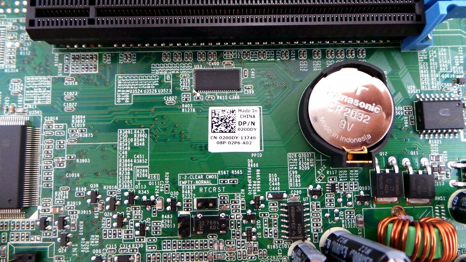 Dell 0200DY OptiPlex 780 LGA775/Socket T System Board, Used