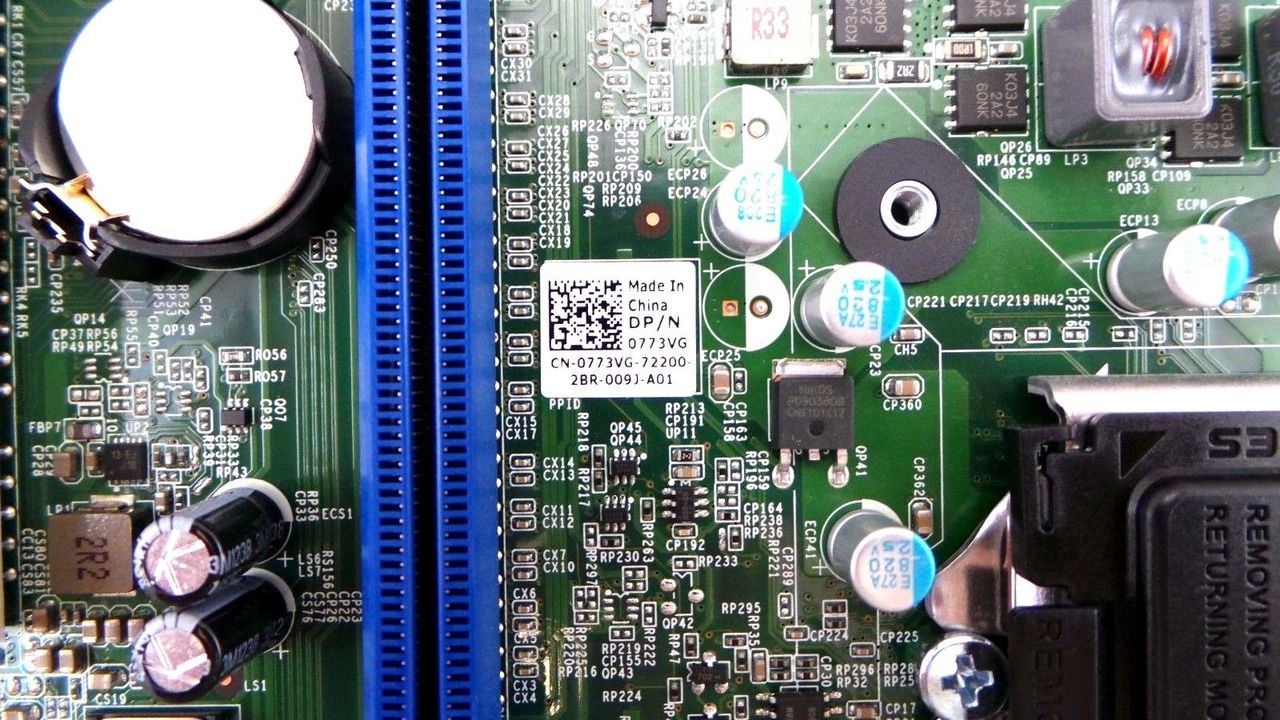 Dell 773VG OptiPlex 7010 LGA1155/Socket H2 Motherboard, Used