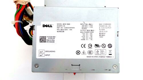 Dell 0D233N D233N M618F Dell OptiPlex 360 380 235W Power Supply, Used